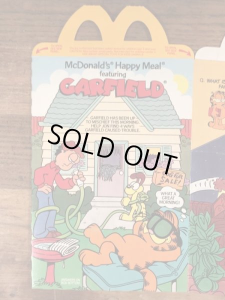 マクドナルドのGarfieldのビンテージハッピーミールトイボックス
