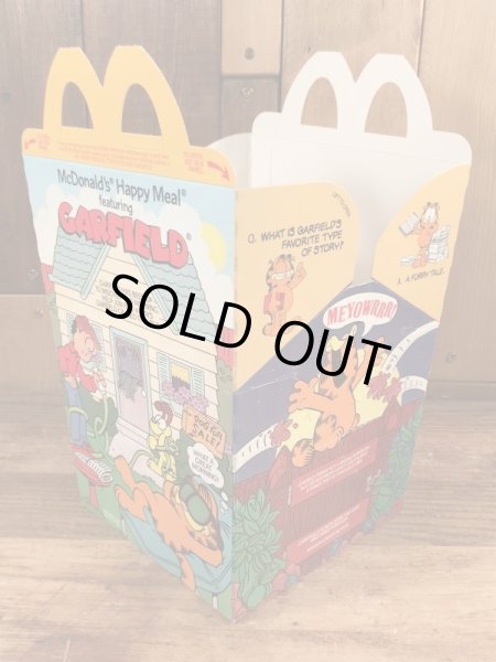 マクドナルドのGarfieldのビンテージハッピーミールトイボックス