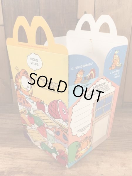 マクドナルドのガーフィールドのヴィンテージハッピーミールトイボックス