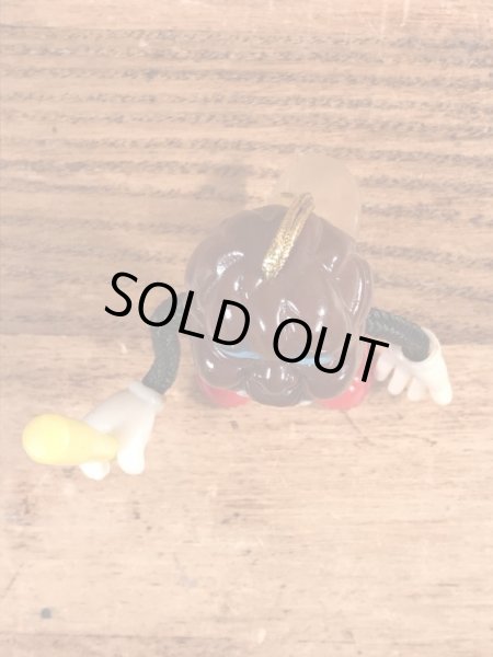 カリフォルニアレーズンに似たベンダブルのビンテージオーナメントドール