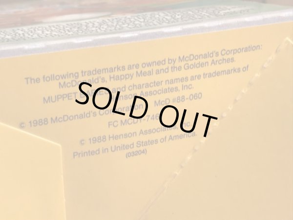 マクドナルドのMuppet Babies Storybookのビンテージハッピーミールトイボックス