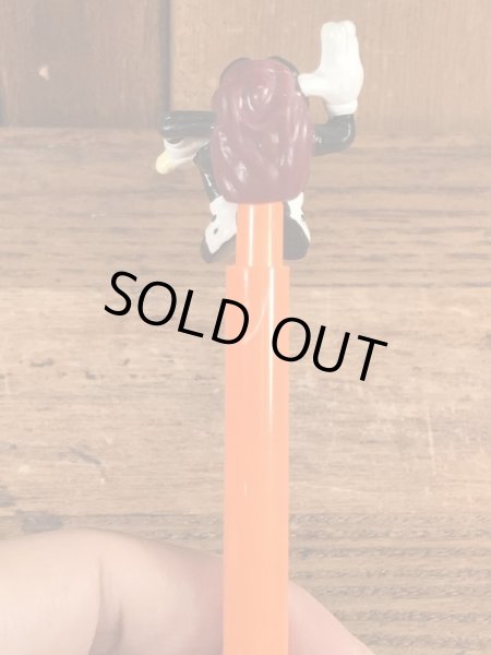 カリフォルニアレーズンのPVCフィギュアが付いたビンテージボールペン