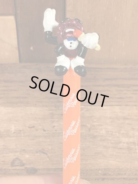 カリフォルニアレーズンのPVCフィギュアが付いたビンテージボールペン