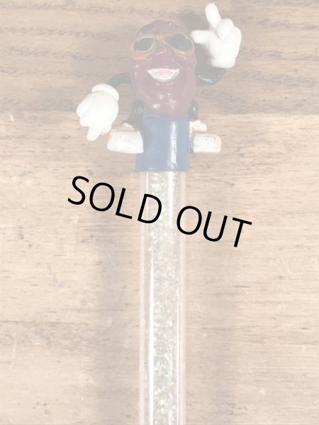 カリフォルニアレーズンのPVCフィギュアが付いたビンテージボールペン