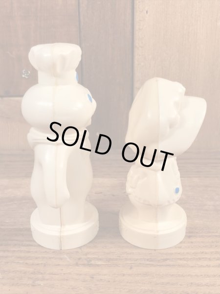 企業キャラクターのドゥーボーイのビンテージ塩コショウ入れ