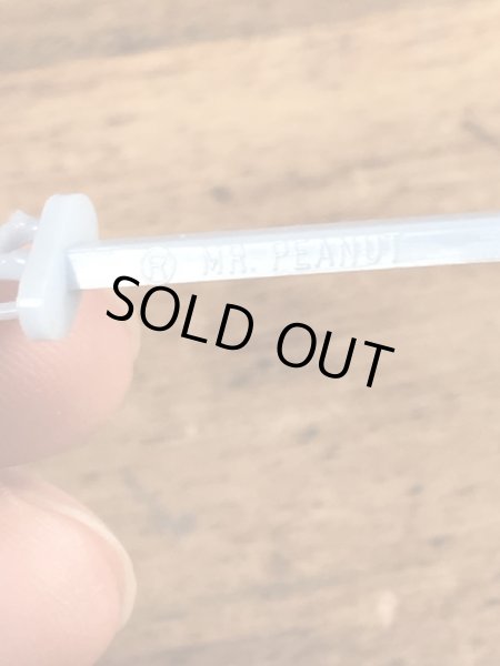 アドバタイジングキャラクターのミスターピーナッツのビンテージフルーツピック