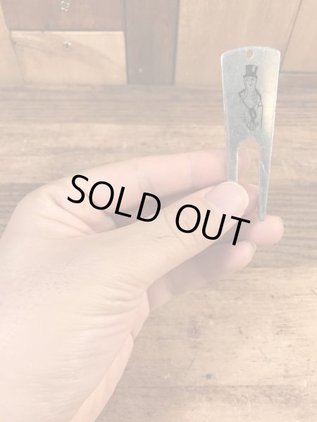 企業キャラクターのミスターピーナッツのビンテージディボットツール