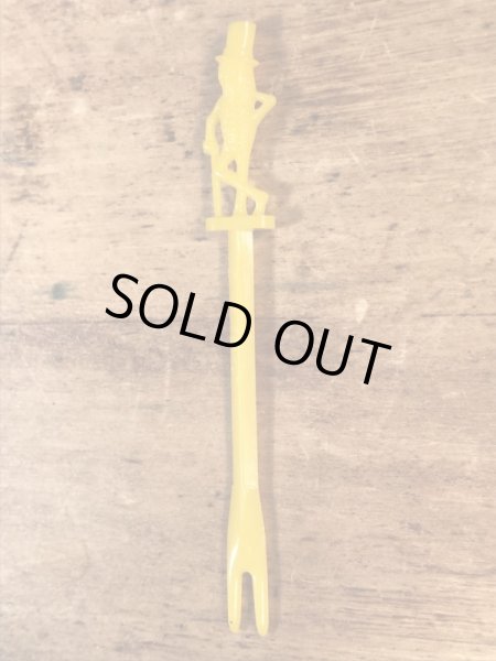 企業キャラクターのミスターピーナッツのヴィンテージカクテルスティック