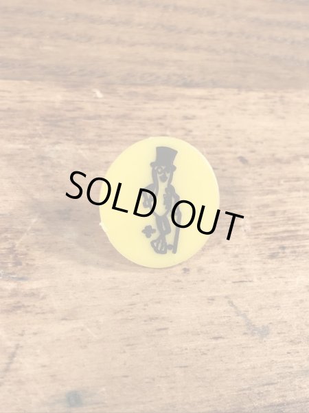 企業キャラクターのミスターピーナッツのビンテージプラスチックピン