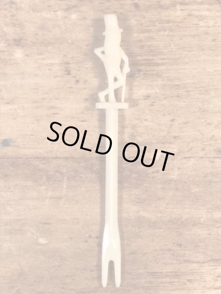 アドバタイジングキャラクターのミスターピーナッツのヴィンテージカクテルスティック