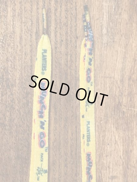 アドバタイジングキャラクターのミスターピーナッツのヴィンテージシューレース