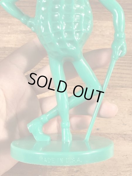 企業キャラクターのミスターピーナッツのビンテージ貯金箱フィギュア