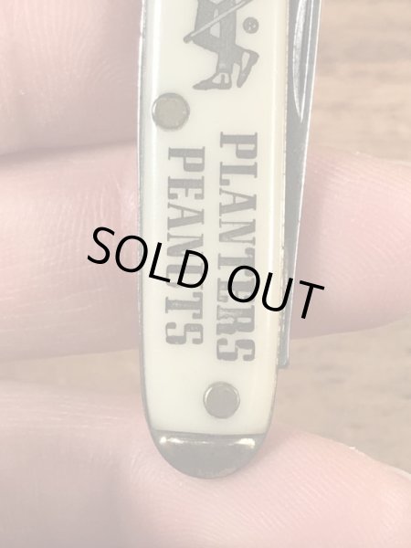 企業キャラクターのミスターピーナッツのビンテージポケットナイフ