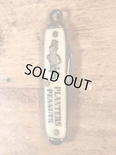 アドバタイジングキャラクターのミスターピーナッツのヴィンテージポケットナイフ