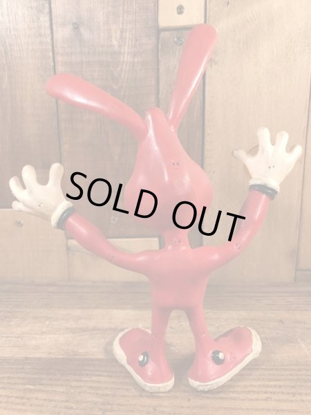 ドミノピザの企業キャラクター“ノイド”のヴィンテージベンダブルフィギュア