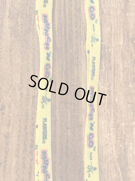 企業キャラクターのミスターピーナッツのビンテージ靴紐