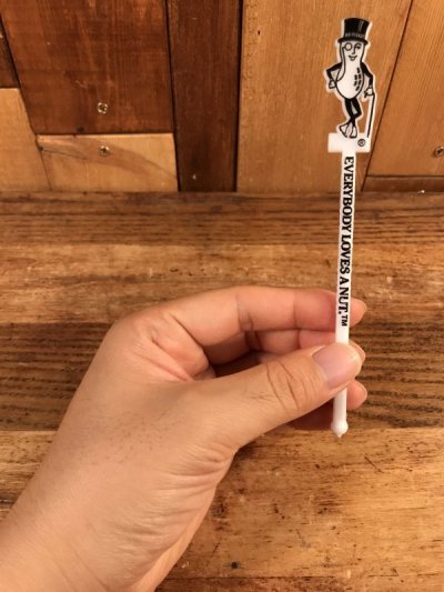 画像1: Planters Mr.Peanuts “Everybody Loves A Nut.” Swizzle Stick　ミスターピーナッツ　ビンテージ　マドラー　80〜90年代