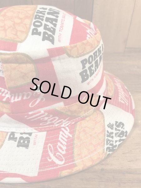 キャンベルスープの総柄のヴィンテージハット