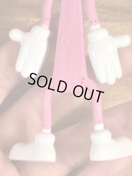 バスキンロビンスサーティーワンのスプーンのヴィンテージベンダブルフィギュア