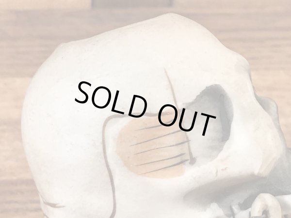 スカルオンブックの顎揺れするビンテージマッチホルダー