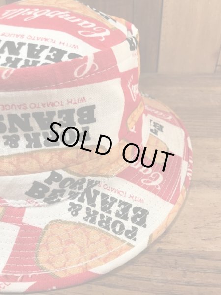 キャンベルスープの総柄のヴィンテージハット