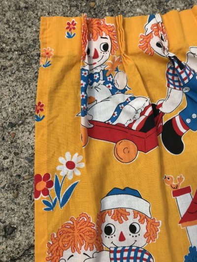 画像3: Raggedy Ann & Andy Curtain Set　ラガディアン＆アンディ　ビンテージ　カーテン　2枚組セット　70年代