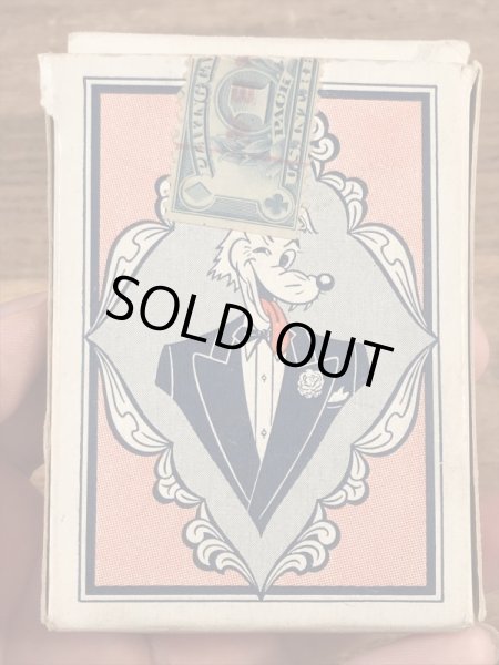 ウルフが表紙のピンナップガールのビンテージトランプ