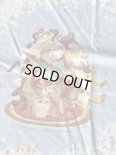 E.T.のツインサイズのヴィンテージBoxシーツ