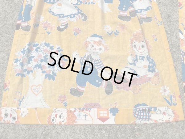 ラガディアン＆アンディの2枚組セットのビンテージカーテン