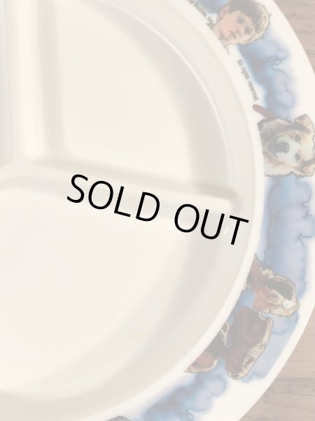 E.T.のプラスチック製のヴィンテージお皿