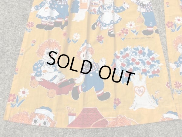 ラガディアン＆アンディの2枚組セットのビンテージカーテン