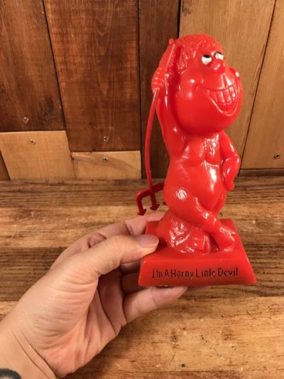 画像1: Red Devil “I'm A Horny Little Devil” Message Doll　レッドデビル　ビンテージ　メッセージドール　シリスカルプ　70年代