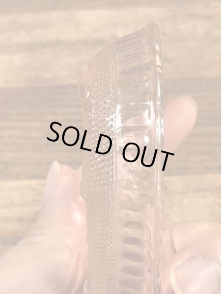 ハートの形のガラス製のビンテージ灰皿