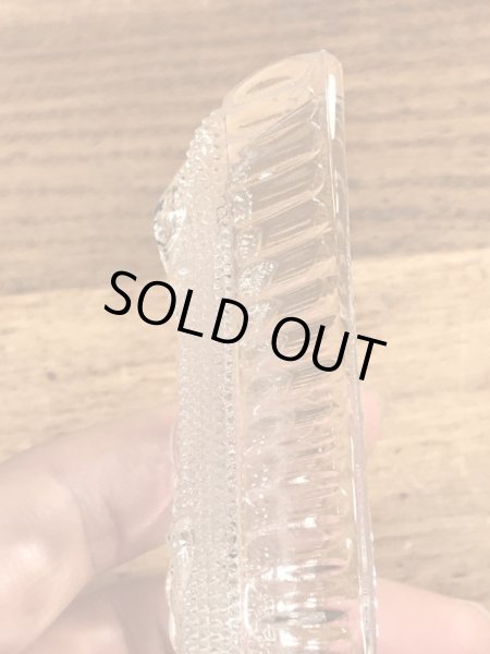 スペードの形のガラス製のビンテージ灰皿