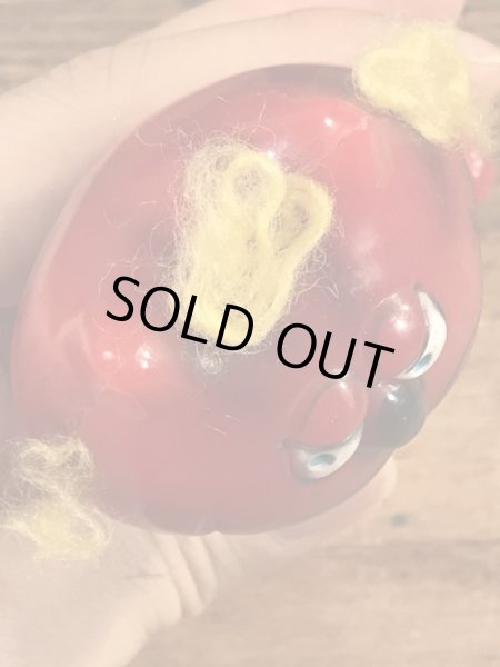 レッドデビルの猫のビンテージメッセージドール