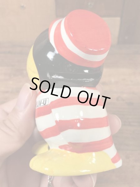 檻に入った囚人の鳥のヴィンテージコインバンクドール