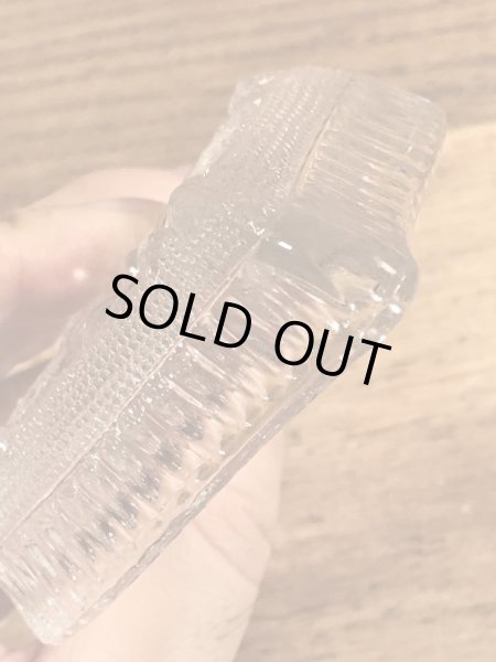 スペードの形のガラス製のビンテージ灰皿