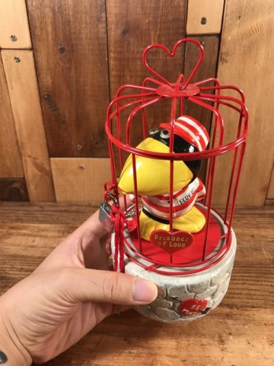 画像3: Enesco “Prisoner of Love” Bird Coin Bank Music Box　プリズナーオブラブ　ビンテージ　コインバンク　オルゴール　70〜80年代