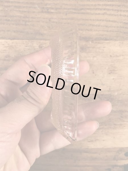 ハートの形のガラス製のビンテージ灰皿