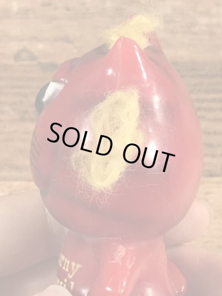 レッドデビルの猫のビンテージメッセージドール