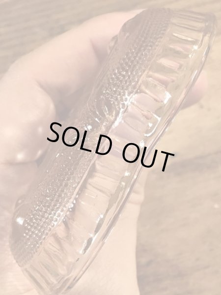 ハートの形のガラス製のビンテージ灰皿