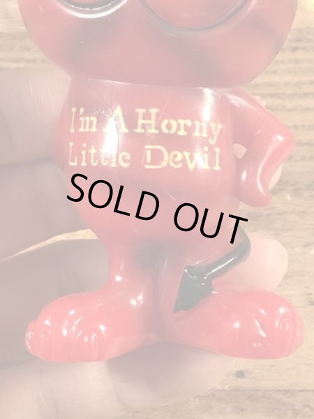 デビルキャットのシリスカルプのヴィンテージメッセージドール