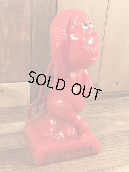 レッドデビルのシリスカルプのビンテージメッセージドール