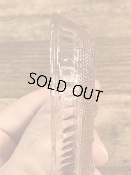 ハートの形のガラス製のビンテージ灰皿