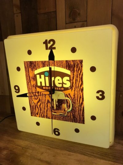 画像3: Hires Root Beer Light-Up Wall Clock　ハイアーズ　ビンテージ　ライトアップクロック　壁掛け時計　70〜80年代