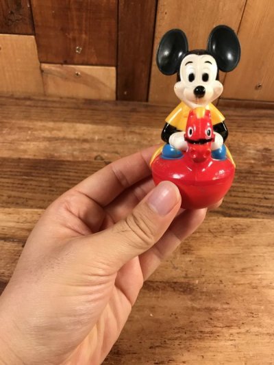 画像2: Disney Mickey Mouse “Jockey” Roly Poly Toy　ミッキーマウス　ビンテージ　起き上がりこぶし　起き上がり小法師　70年代