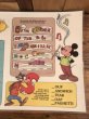 Disneyのミッキー&ミニーマウスのヴィンテージプレースマット