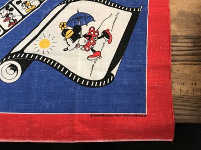 画像2: Disney “Mickey & Minnie Mouse” Bandana　ミッキー＆ミニーマウス　ビンテージ　バンダナ　80年代