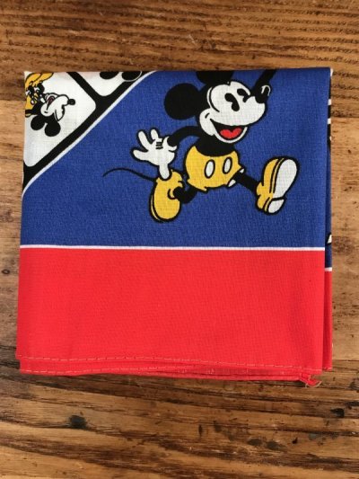 画像3: Disney “Mickey & Minnie Mouse” Bandana　ミッキー＆ミニーマウス　ビンテージ　バンダナ　80年代