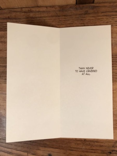 スヌーピーのルーシーのビンテージグリーティングカード